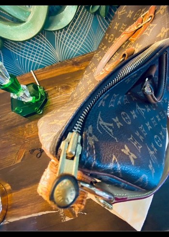 Klasik Elegan Kahverengi Deri Çanta - Görsel 5