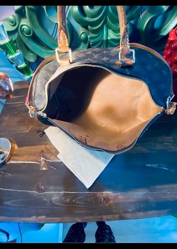 Klasik Elegan Kahverengi Deri Çanta - Görsel 8