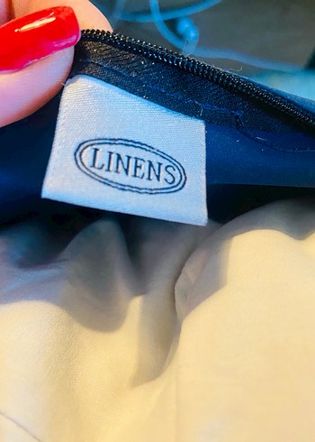 Koyu Mavi Bohem Bağlama Desenli Minder Kılıfı ve gerçek kaz tüyü - Görsel 3