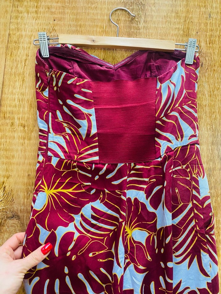 Bordo Bağlamalı Bohem Kadın Kumaş Pantolon - Görsel 3