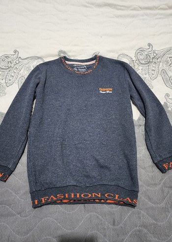 Gri Kapüşonlu Fermuarlı Erkek Çocuk Ceket - Görsel 4