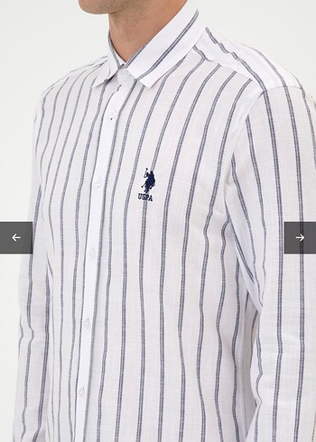 Desenli çizgili gömlek - Görsel 2