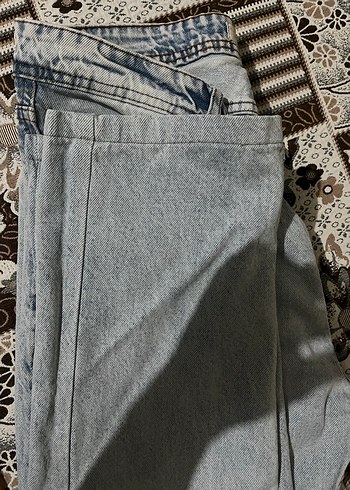 Buz mavisi Salaş Midi Boy erkek  Kot Pantolon - Görsel 3