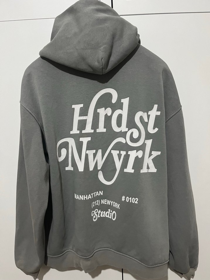 Oversize kesim Ceket baskılı ithalat ürünü gri renk - Görsel 2