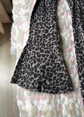 Uzun Kollu Desenli Gri Hamile elbise - Görsel 3