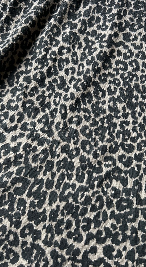 Uzun Kollu Desenli Gri Hamile elbise - Görsel 2