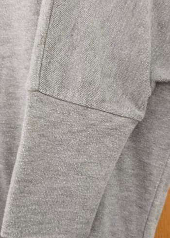 Adil ışık Gri Kadın Triko Salaş Kazak - Görsel 7