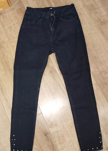 adil ışık Siyah Kadın Denim Regular Fit Midi Jean - Görsel 11