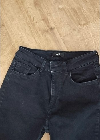 adil ışık Siyah Kadın Denim Regular Fit Midi Jean - Görsel 3