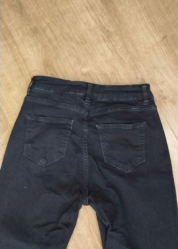 adil ışık Siyah Kadın Denim Regular Fit Midi Jean - Görsel 2