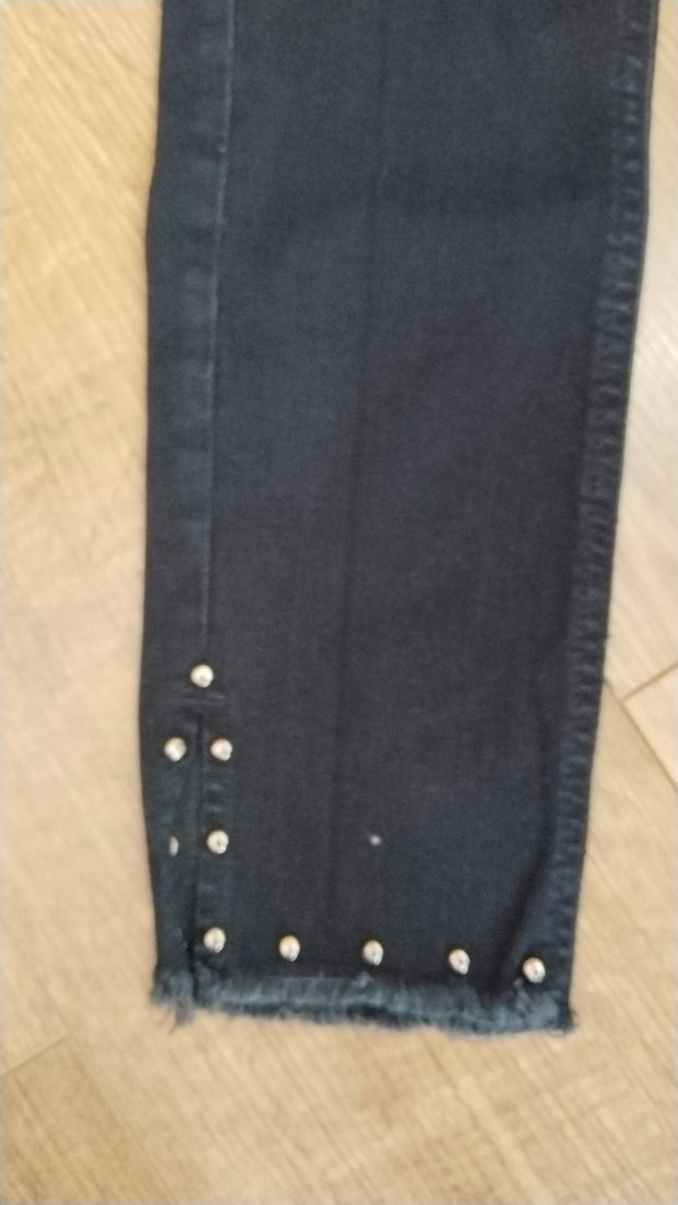 adil ışık Siyah Kadın Denim Regular Fit Midi Jean - Görsel 4