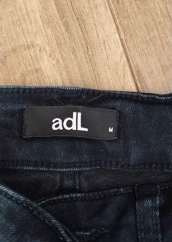 adil ışık Düğmeli Siyah Kadın Denim Pantolon - Görsel 8