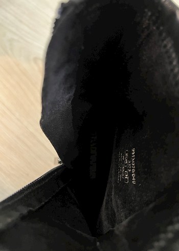 Siyah Deri Tokalı Kadın Topuklu Bot - Görsel 9