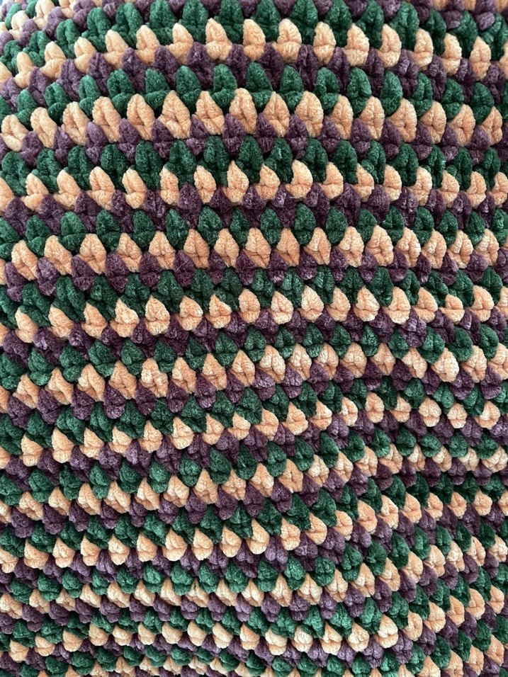 Çok Renkli Örgü Battaniye - Görsel 2