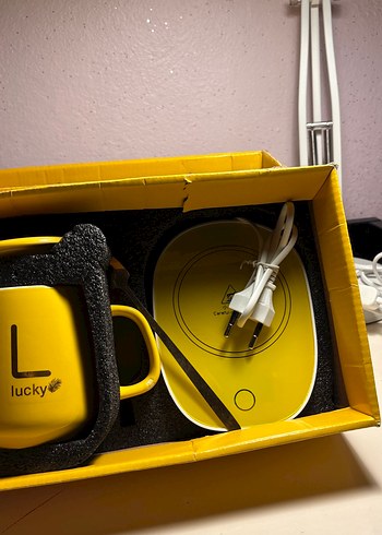 Sarı Elektrikli Isıtıcılı Kupa Seti - Görsel 3