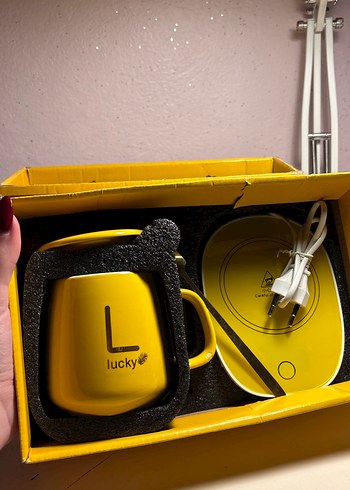 Sarı Elektrikli Isıtıcılı Kupa Seti - Görsel 2