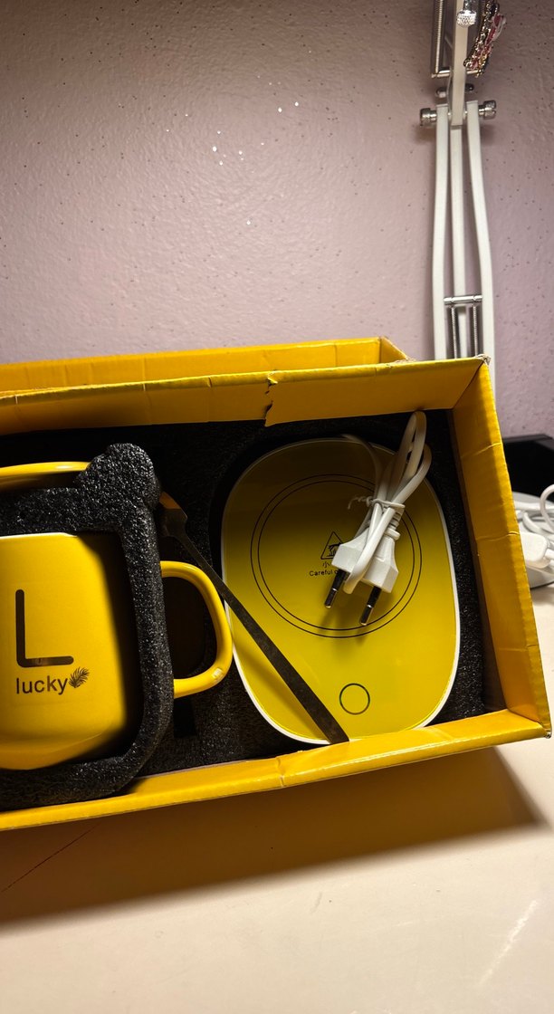 Sarı Elektrikli Isıtıcılı Kupa Seti - Görsel 3