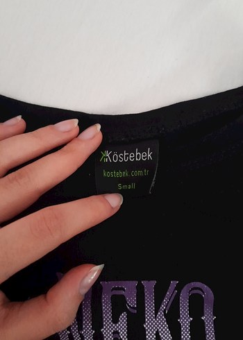 Pamuklu Baskılı Uzun Kollu Hamile Tişörtü - Görsel 3