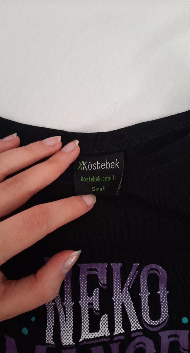 Pamuklu Baskılı Uzun Kollu Hamile Tişörtü - Görsel 3