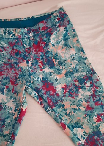 Renkli Batik Desenli Kadın Tayt - Görsel 3