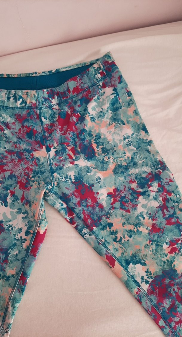 Renkli Batik Desenli Kadın Tayt - Görsel 3