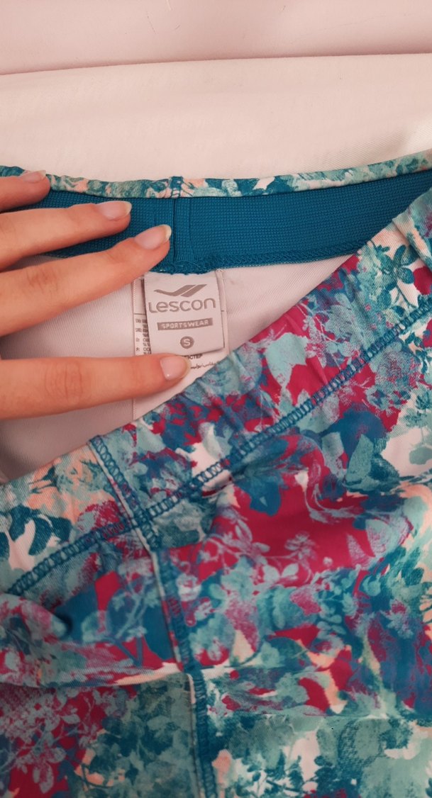 Renkli Batik Desenli Kadın Tayt - Görsel 4