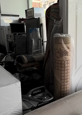 Desenli Bordo ve Gri Klasik Halı - Görsel 5