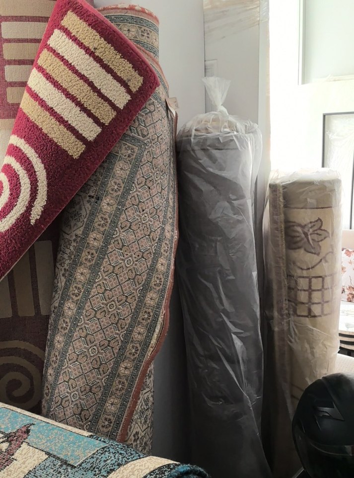 Desenli Bordo ve Gri Klasik Halı - Görsel 3