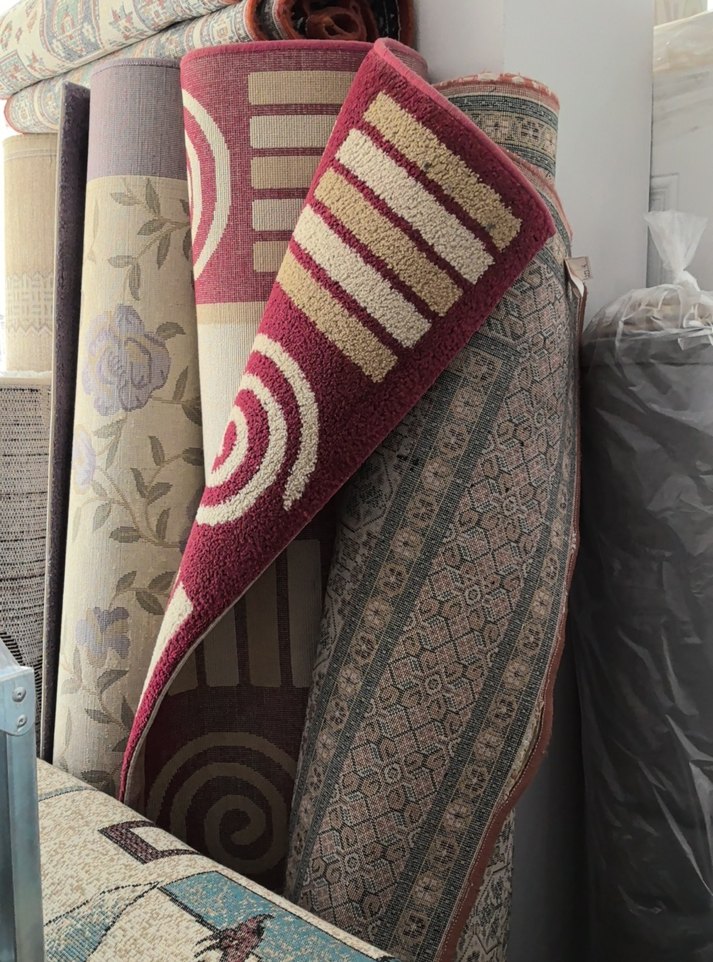 Desenli Bordo ve Gri Klasik Halı - Görsel 2