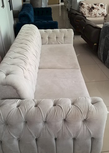 Koyu Mavi Modern Kanepe Kılıfı - Görsel 3