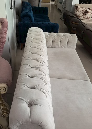 Koyu Mavi Modern Kanepe Kılıfı - Görsel 4