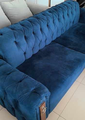 Koyu Mavi Modern Kanepe Kılıfı - Görsel 6