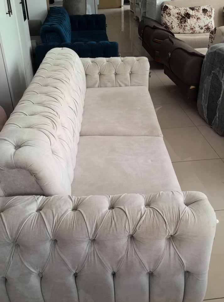 Koyu Mavi Modern Kanepe Kılıfı - Görsel 3