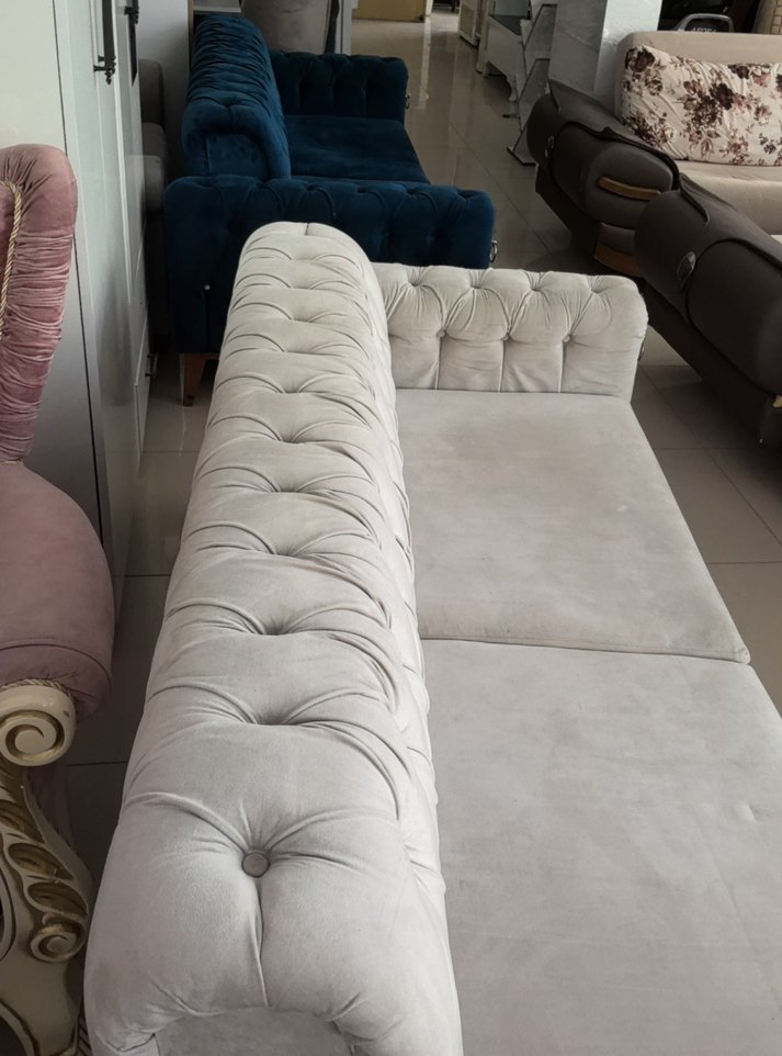 Koyu Mavi Modern Kanepe Kılıfı - Görsel 4