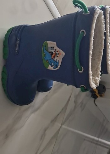 Mavi Erkek Çocuk Baskılı Lastik Çizme - Görsel 3