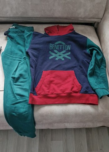 Benetton Erkek Çocuk Mavi Eşofman Takımı - Görsel 4