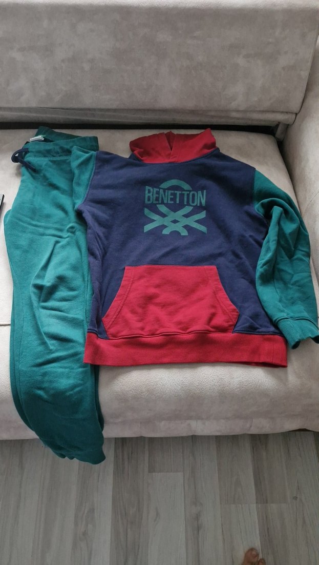 Benetton Erkek Çocuk Mavi Eşofman Takımı - Görsel 4