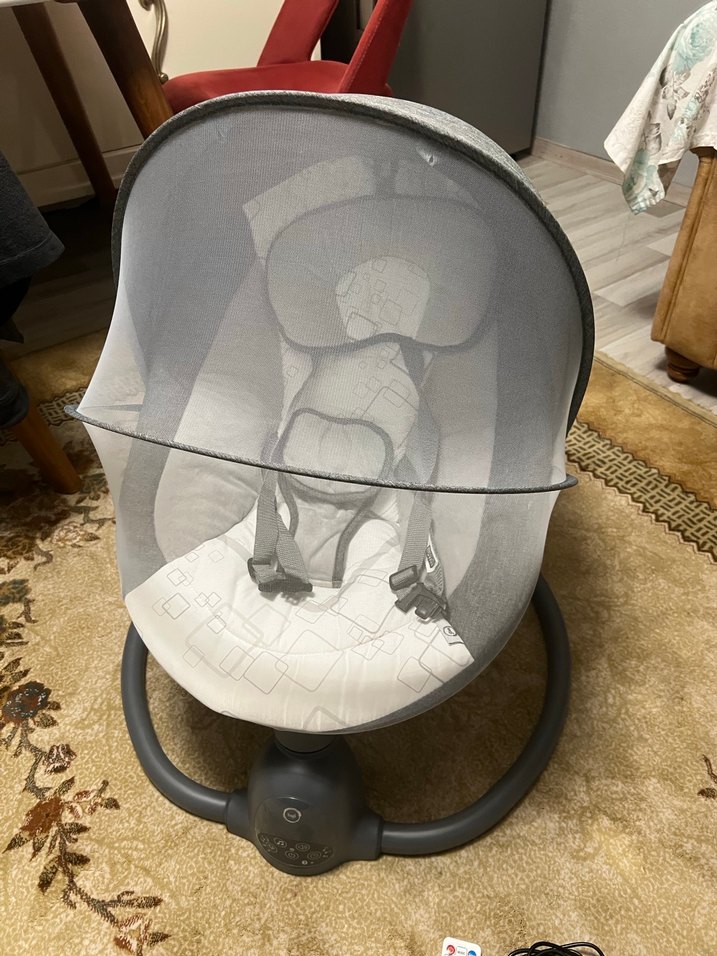 Gri Bebek Beşiği ve Sepeti - Görsel 4