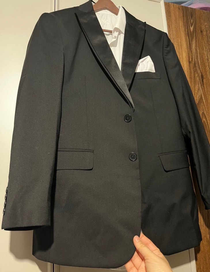 Düğmeli Siyah Erkek Kruvaze Ceket - Görsel 3