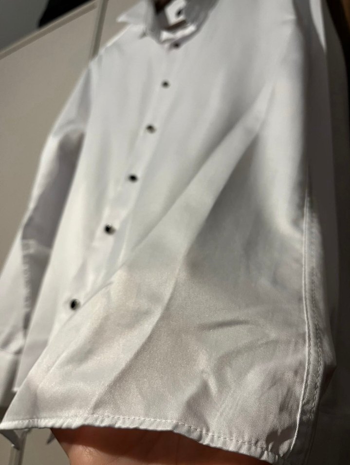 Pierre Cardin Düğmeli Beyaz Erkek Gömlek - Görsel 3