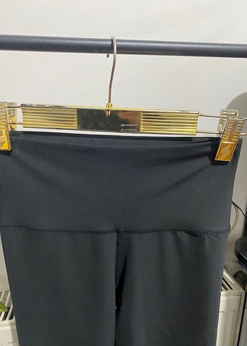 Siyah Midi Spor Tayt - Görsel 3