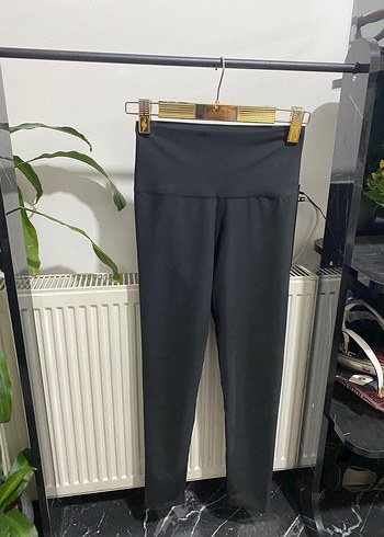 Siyah Midi Spor Tayt - Görsel 2