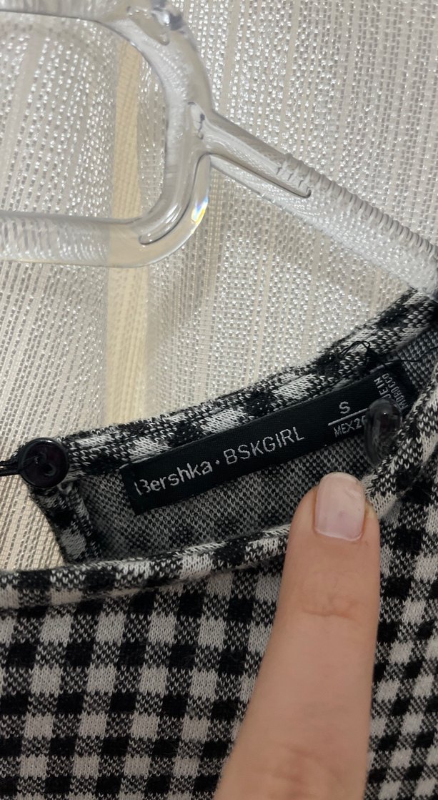 Kareli yarım kol şortlu - Görsel 2