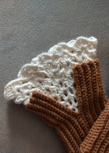 Renkli Örgü eldiven - Görsel 2