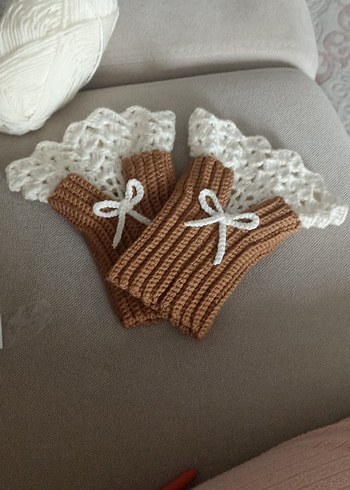 Renkli Örgü eldiven - Görsel 4