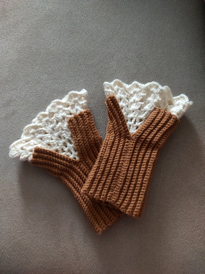 Renkli Örgü eldiven - Görsel 3