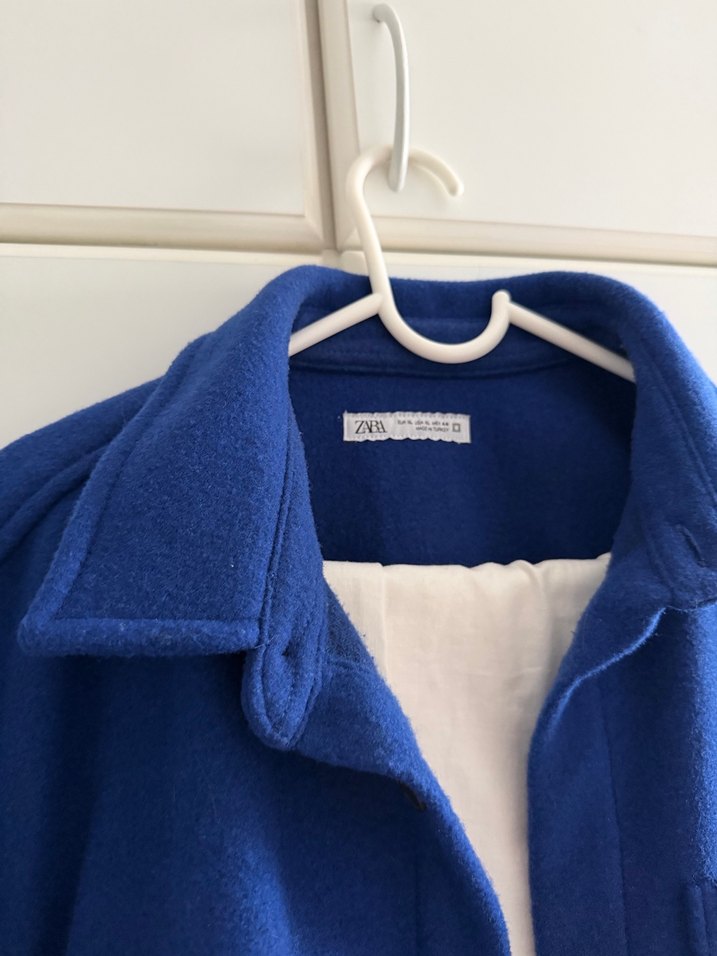 Düğmeli Mavi Midi Erkek Kaban - Görsel 3