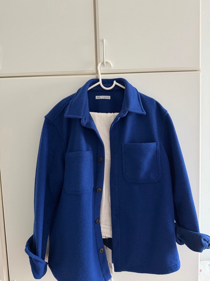 Düğmeli Mavi Midi Erkek Kaban - Görsel 2