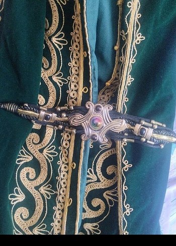 Uzun Kollu İşlemeli Kadın Hint Elbisesi - Görsel 5