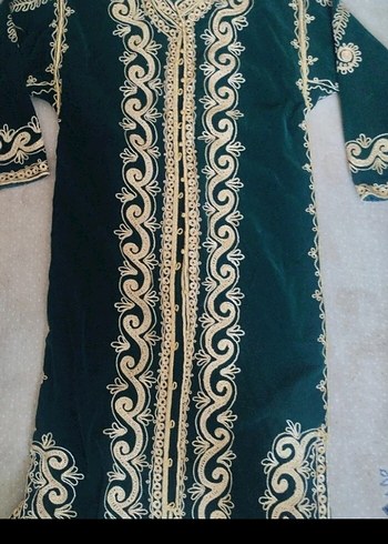 Uzun Kollu İşlemeli Kadın Hint Elbisesi - Görsel 4